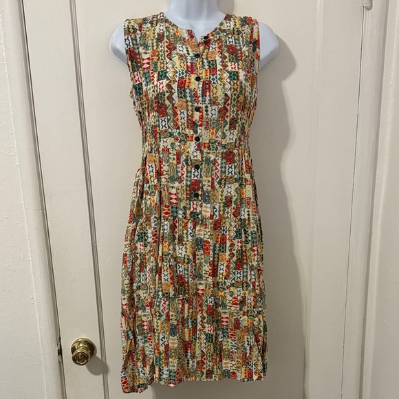 For Family Dresses & Skirts - For Family Colorful Geometric Print Midi Dress